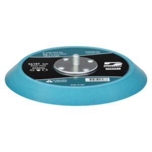 6" X 5/16"-24 PSA NON-VAC BACK UP PAD, 5/8" THICK, SOFT DENSITY