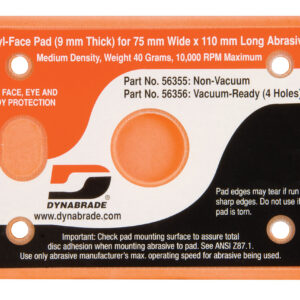 3" X 4-1/4" PSA NONVAC BACKUP PAD FOR DYNABUG II 3/8" THICK