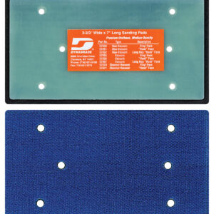 3-2/3" X 7"  VELCRO DYNALINE PAD, LONG NAP FOR NONWOVEN, 3/8" THICK, MEDIUM DENSITY