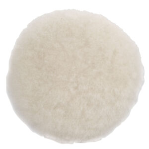 5" NATURAL SHEEPSKIN WOOL PADS VELCRO BACK DYNABRADE
