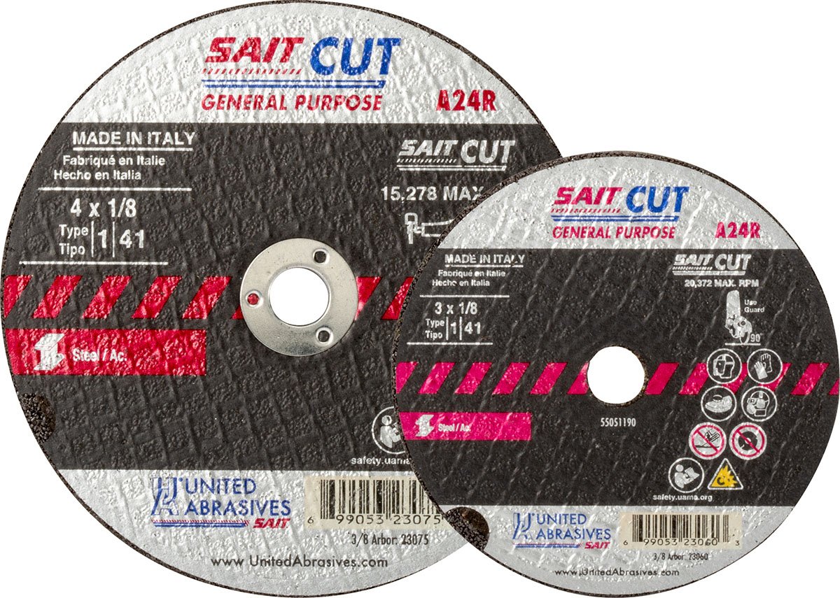 CUTTING WHL 4" X 1/8" X 3/8" A24R TYPE 1