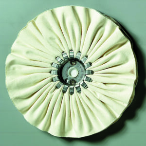 AIRWAY BUFF 6'' X 5/8" AH DC600  WHITE