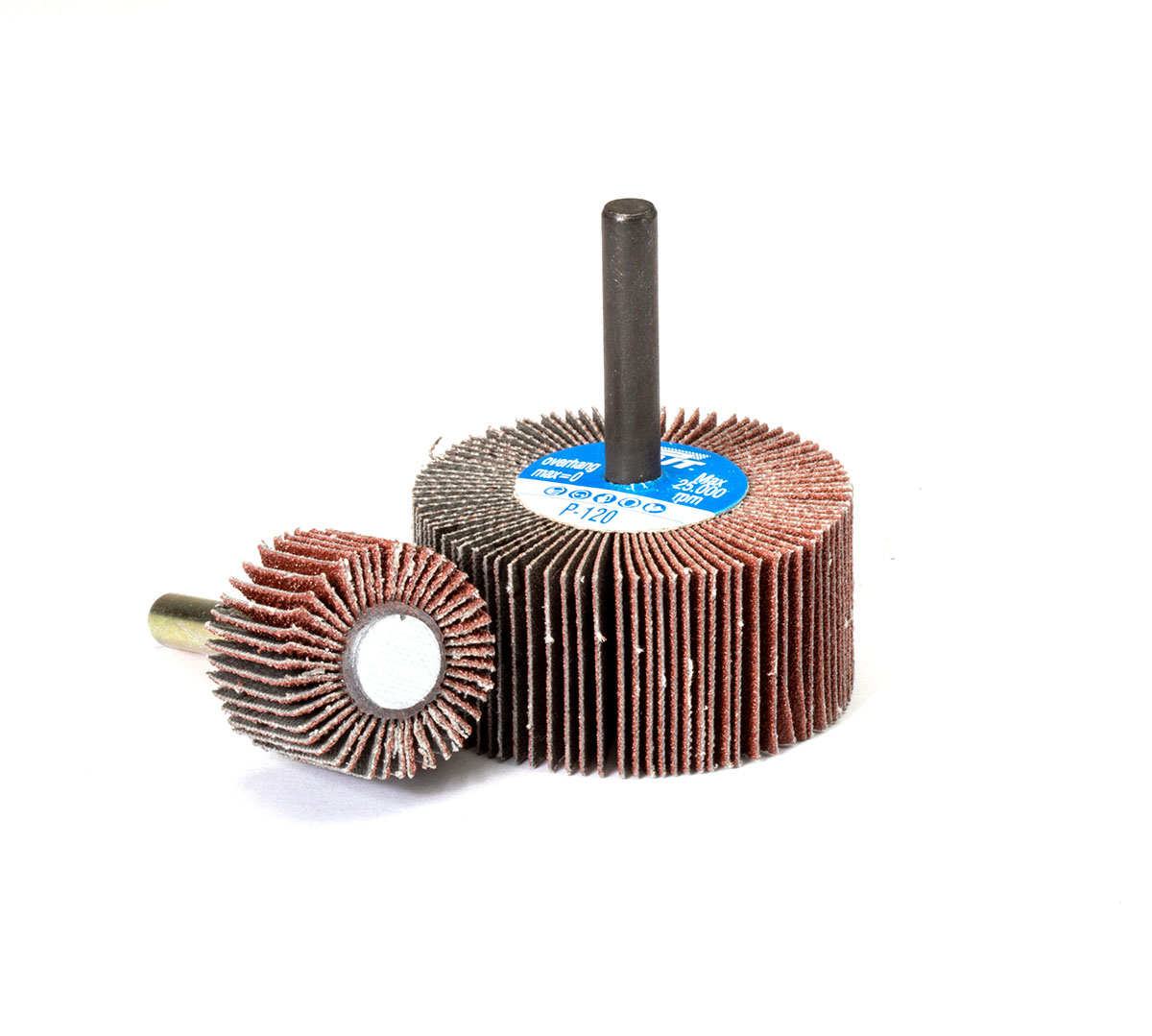 FLAP WHEELS 1" X 1" X 1/4" 60 GRIT 2AX A/O