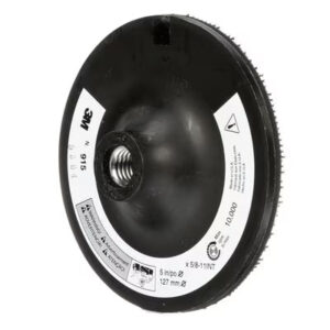 3M HOOKIT (VELCRO) BACK UP PAD 5" X 5/8-11 INTERNAL THREAD #915 HOOKIT