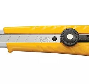 BOX CUTTER - HEAVY DUTY OLFA 18MM  RATCHET LOCK - L-1