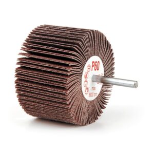 FLAP WHEELS 3" X 1" X 1/4" 80G ALUMINUM OXIDE