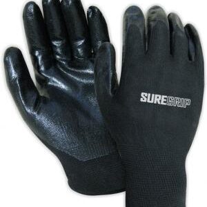 BLACK NITRILE DEXTERITY GLOVES  SIZE 10  (DOZ)
