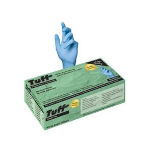 GLOVES - BLUE NITRILE TUFF 4 MIL POWDER FREE LARGE (100 / BOX)