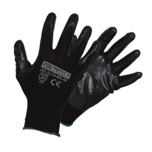BLACK NITRILON DEXTERITY GLOVES  SIZE 10 (DOZ)