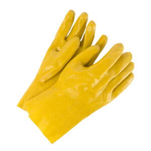 GLOVES 12" YELLOW PVC GAUNTLET (DOZEN)