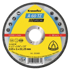 CUTTING WHL 4-1/2" X 0.040 X 7/8" A60TZ TYPE 1