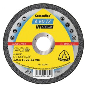 CUT OFF WHL 5" X 0.040 X 7/8" A60TZ TYPE 1