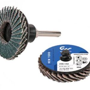 MINI FLAP DISC  2"  60 GRIT ZIRCONIUM  T-27