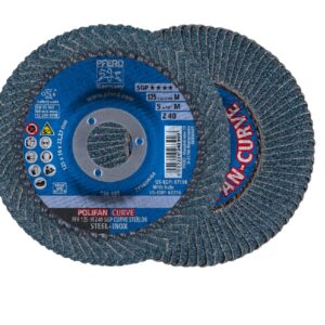 FLAP DISC 5" X 7/8" 40 GRIT ZIRC 67196 - MED RAD