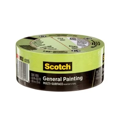 MASKING TAPE GREEN 3M #2055 48 MM (2") X 55 M RETAIL PKG